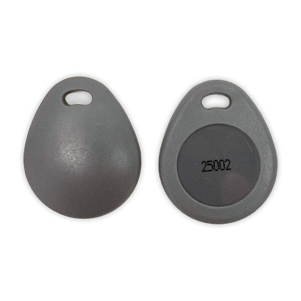 gray key fob front and back
